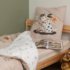 Completo lenzuola per bambini con una federa in cotone (140 x 200 cm) Isidore Multicolore