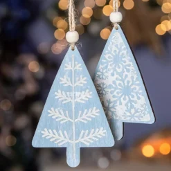 Confezione di 2 abeti Moïna Blu