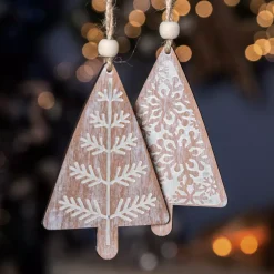Confezione di 2 abeti Moïna Rosa