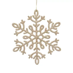 Confezione di 8 fiocchi di neve di Natale Dentelle Oro