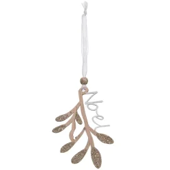 Confezione di 4 fiocchi di neve di Natale Naturale Bianco