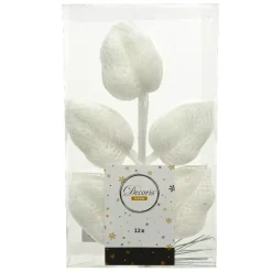 Confezione di 12 foglie Alpine Bianco