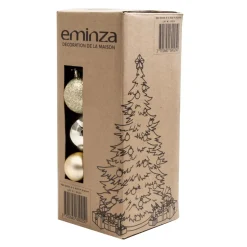 Confezione di 30 palline di Natale assortite New Alpine Perla