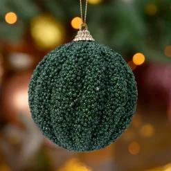Confezione di 12 palline di Natale (Ø80 mm) Frity Verde abete