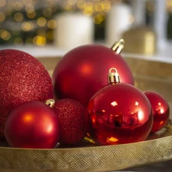 Confezione di 30 palline di Natale assortite New Alpine Rosso