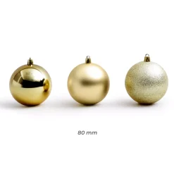 Confezione di 30 palline di Natale (D80 mm) New Alpine Oro