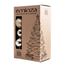 Confezione di 30 palline di Natale (D80 mm) New Alpine Perla