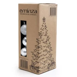 Confezione di 30 palline di Natale assortite New Alpine Argento