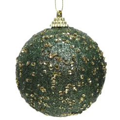 Confezione di 12 palline di Natale (Ø80 mm) Alifa Verde abete