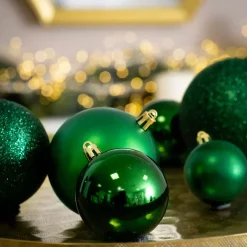 Confezione di 30 palline di Natale assortite New Alpine Verde abete
