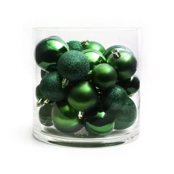 Confezione di 30 palline di Natale assortite New Alpine Verde abete