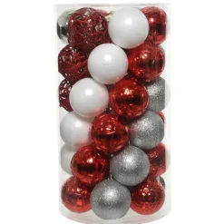 Confezione di 37 palline di Natale (D60 mm) Alpine Argento