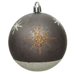 Confezione di 12 palline di Natale (Ø80 mm) Venus Grigio