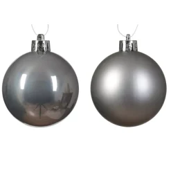 Confezione di 16 palline di Natale (D40 mm) Alpine Grigo marmo