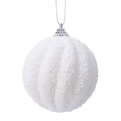 Confezione di 12 palline di Natale (Ø80 mm) Etincelle Bianco