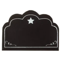 Confezione di 4 segnaposto porta menù ardesia Nero