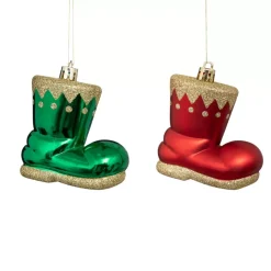 Confezione di 4 stivali Giochi di neve Rosso e Verde