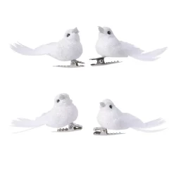 Confezione di 4 uccelli Caribana Bianco