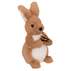 Coniglio di peluche (H31 cm) Albin e pigna Marrone