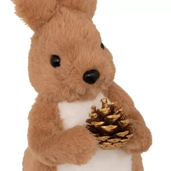 Coniglio di peluche (H31 cm) Albin e pigna Marrone