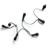 Connettore cavo verde 6 ghirlande sistema LED Collegabili