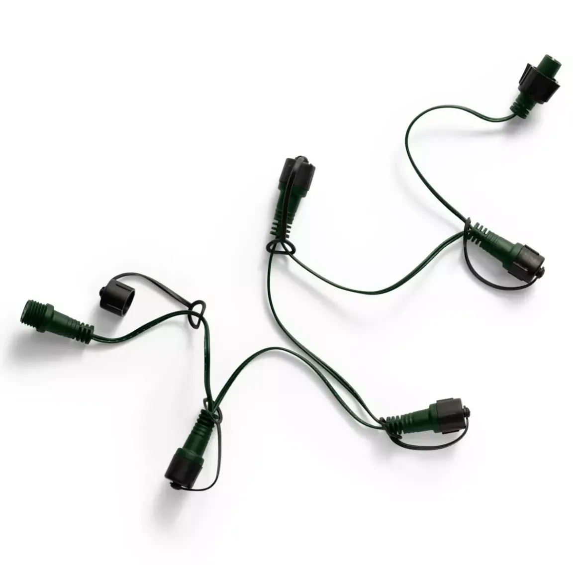 Connettore cavo verde 6 ghirlande sistema LED Collegabili