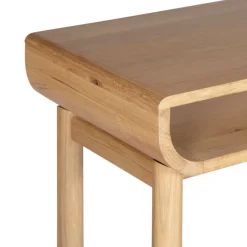 Consolle 2 nicchie in rovere massiccio (120 x 76 cm) Tulum Naturale