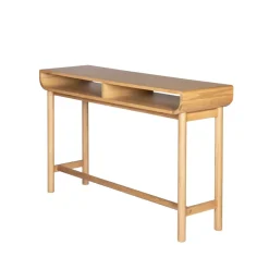Consolle 2 nicchie in rovere massiccio (120 x 76 cm) Tulum Naturale