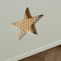 Contenitore porta giocattoli bambino legno (H44 cm) Stars Verde
