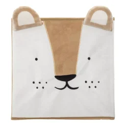 Contenitore portaoggetti bambino (29 x 29 cm) Leone Marrone