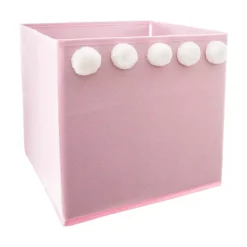 Contenitore portaoggetti bambini (29 x 29 cm) 5 Pon pon Rosa