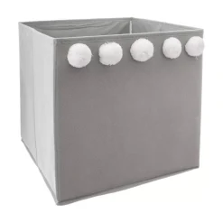 Contenitore portaoggetti bambino (29 x 29 cm) 5 Pon pon Grigio