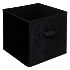 Contenitore portaoggetti velluto (31 x 31 cm) Marin Nero