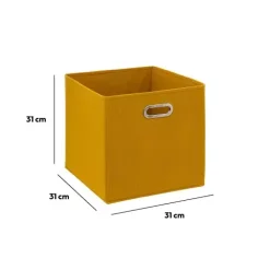 Contenitore (31 x 31 cm) Helena Giallo senape