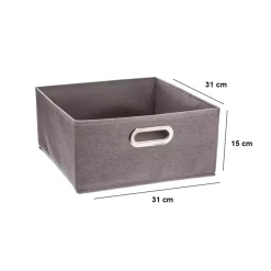 Contenitore (31 x 15 cm) Helena Grigio chiaro