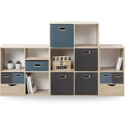 Contenitore (15 x 31 cm) Helena Grigio antracite
