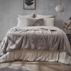 Coperta ecopelliccia (90 x 220 cm) Finn Tortora