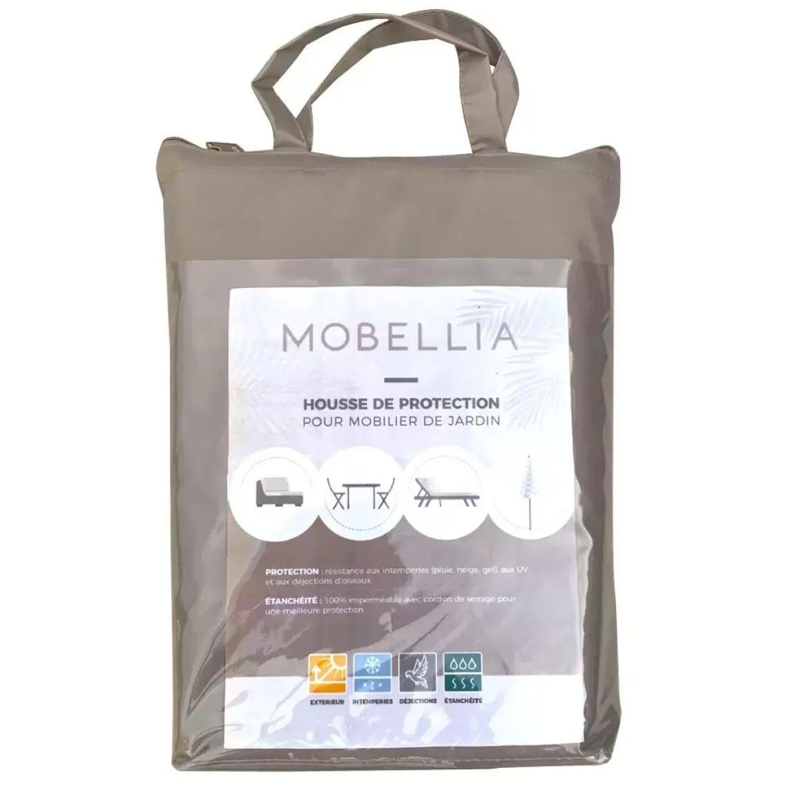 Copertura di protezione impermeabile per salotto da giardino (175 x 175 cm) Grigio