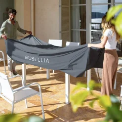 Copertura protettiva impermeabile XL per tavolo rettangolare (308 x 190 cm) Grigio