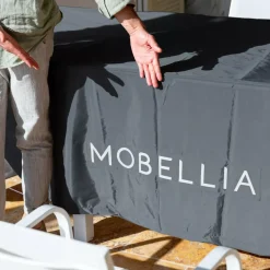 Copertura protettiva impermeabile per tavolo rettangolare (265 x 125 cm) Grigio