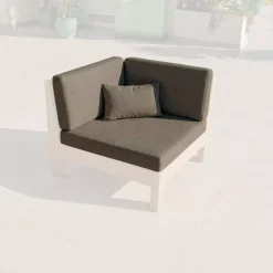 Coperture di cuscino di ricambio per Poltrona angolare Bornéo Grigio chiaro