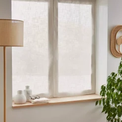 Coppia di tende a occhielli effetto lino (60 x 90 cm) Robin Beige