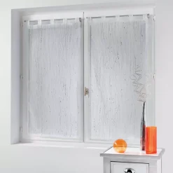 Coppia di tende trasparenti (45 x 160 cm) Filiane Bianco