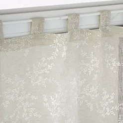 Coppia di tendine trasparenti con passanti (60 x 120 cm) Karla Tortora