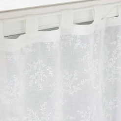 Coppia di tendine trasparenti con passanti (60 x 120 cm) Karla Bianco