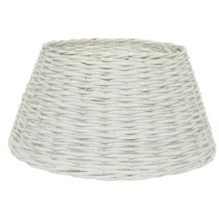Copri base albero vimini (D57 cm) Salice intrecciato Bianco