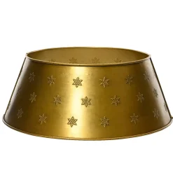 Copribase per allbero di Natale in metallo (D70 cm) Antico Oro