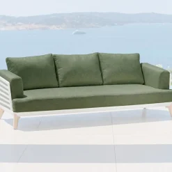 Copricuscini di ricambio per Divano 3 posti Monte Carlo Verde rosmarino