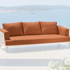 Copricuscini di ricambio per Divano 3 posti Monte Carlo Terracotta