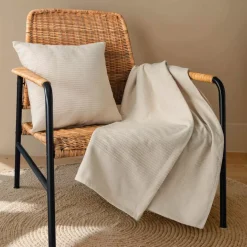 Copriletto cotone (220 x 250 cm) Léa Beige pampa